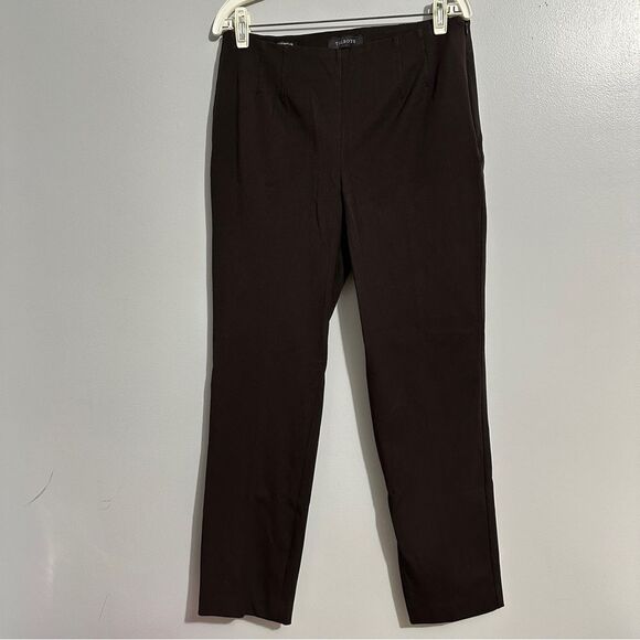Talbots bi stretch straight leg brown pants size 8 - Picture 1 of 10